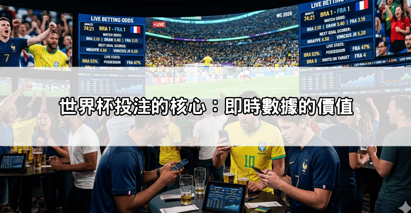 世界杯投注的核心:即時數據的價值